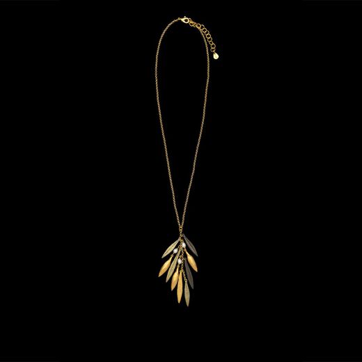 Leaf bud pendant necklace by Michael Michaud